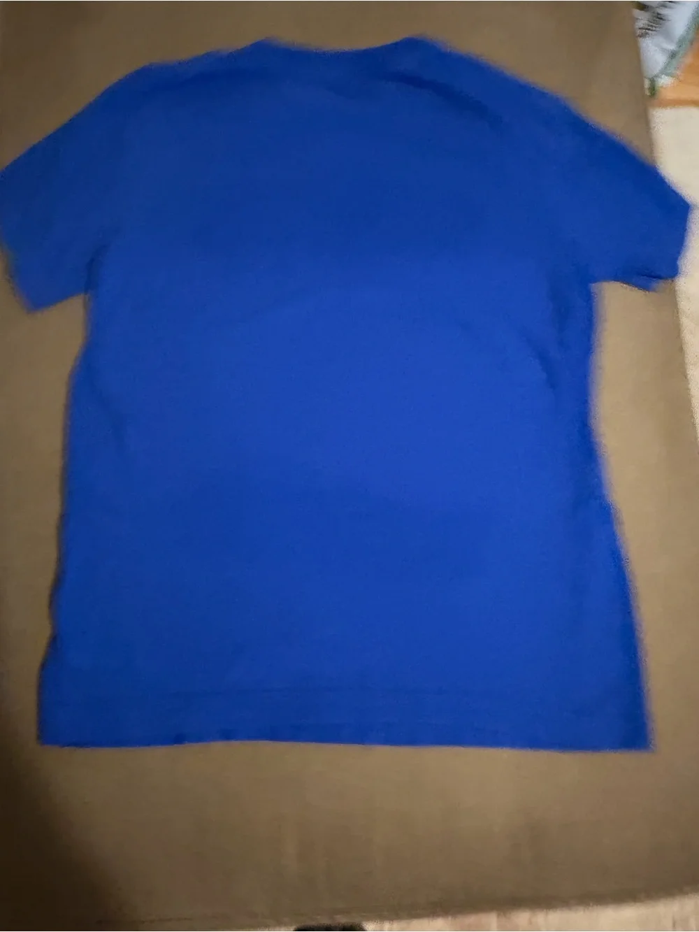 Nike Royal Blue Crewneck Tee with White Swoosh Print